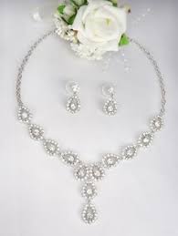 Collier brautschmuck schmuckset kette halskette hochzeit braut strass schmuck. Brautschmuck