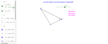 If the triangle has no equal sides it is called a scalene triangle: Right Isosceles Triangle Geogebra