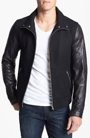 7 Diamonds Pagani Wool Jacket With Leather Sleeves Small From Nordstrom On Shop Catalogspree Com Your Per Leather Jacket Dress Leather Sleeve Leather Jacket
