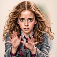 hermione granger with very short bob hair Prompts