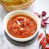 Ini adalah resep rahasia pedagang bagaimana cara membuat sambal untuk ayam bakar sehingga ayam bakar menjadi nikma sekalicabe merah : 1