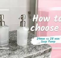 Kapitan Soap Dispenser Pump Head Replacement Spare for Standard 28/400 (26 mm - 28mm / 1.02 in-1.10 in) Neck Size, Stainless Steel Brushed Finish