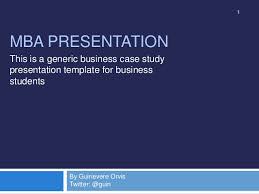 Boost your sales and present your project like a pro with this modern and simple ppt. Mba Case Study Presentation Template