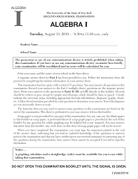 Algebra i regents exam questions at random worksheet # 1 name:_____ www.jmap.org algebra i regents at random worksheets 1 the table below represents the height of a bird above the ground during flight, with p(t) representing height in feet and t representing time in seconds. Https Www Nysedregents Org Algebraone 819 Algone82019 Exam Pdf