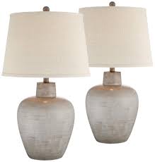 Glenn Southwest Urn Table Lamps Set Of 2 Bedroom Night Stands Table Lamp Sets Cottage Table