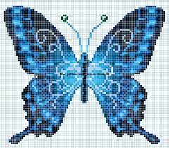 Blue Butterfly Cross Stitch Butterfly Crafts Cross Stitch Butterflies Tableros De Puntos De Cruz Mariposa Punto De Cruz Punto De Cruz Patrones
