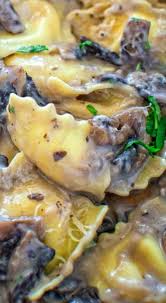 Creamy Mushroom Ravioli Mushroom Ravioli Best Pasta Recipes Recipes