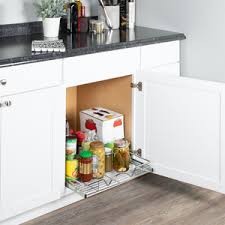 Designed with a stylish nickel finish, these sliding basket organizers make all items in your cabinets easily accessible. Amazon Com Pull Out Drawer Cabinet Organizer Heavy Duty Slide Out Kitchen Cabinet Storage Shelves Sliding Drawer For Cabinet 14 W X 21 D Requires At Least A 15 Cabinet Opening Wire Frame