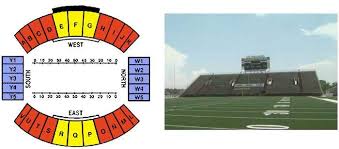 on the left the seating chart of the ladd peebles stadium