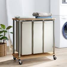 Elena 3 Bag Laundry Sorter In 2020 Laundry Hamper Laundry Sorter Laundry Room Organization