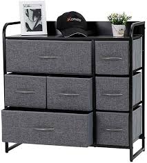 Amazon Com Kamiler 7 Drawer Dresser 3 Tier Storage Organizer Tower Unit For Bedroom Hallway Entryway Closets Stu In 2020 Wooden Tops 7 Drawer Dresser Fabric Bins
