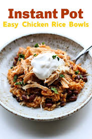 Instant Pot Chicken Rice Bowls 365 Days Of Slow Cooking And Pressure Cooking Recipe Instant Pot Recipes Chicken Rice Bowls Instant Pot Dinner Recipes