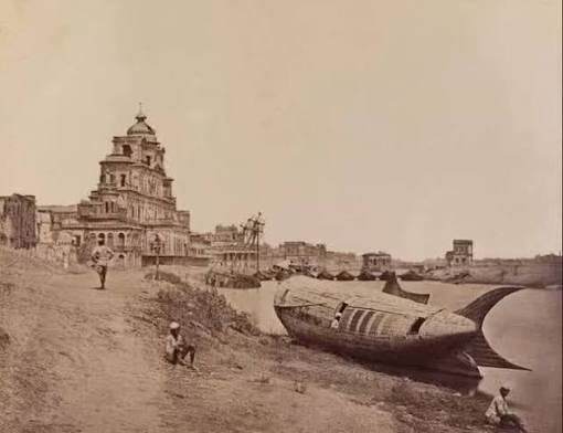 Chatar floor palace and fish shape boat of Nawab of Avadh, Lucknow 1858 -, #lucknow #tarikhiindia #india