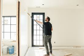 The kitchen is adjacent to accessible beige in the family room. Our Freshly Painted Master Bedroom With Contrast Trim Chris Loves Julia