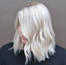 Blending the silver white hair color with the brown roots will give you a mesmerizing look. 25 Gorgeous White Blonde Hair Color Ideas