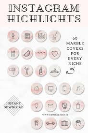 Download 60 Instagram Highlight Covers To Use On Your Profile White And Grey Marble Background With Pink Instagram Fitness Instagram Instagram Highlight Icons
