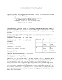 Bio Final Rev Evolutionary Biology Final Exam Study Guide Distinguish Between Phenotype And Genotype Be Able To Identify The Phenotypic And Genotypic Ratios Of Studocu