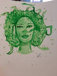 Damaging a favorite brush while painting snakes