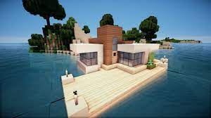 Mieten sie sich ihr schwimmendes haus auf dem bärwalder see in sachsen. Minecraft Modernes Haus Auf Wasser Bauen Tutorial German Youtube