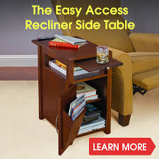 Join prime to save $15.00 more on this item. Hammacher Schlemmer The Easy Access Recliner Side Table Milled