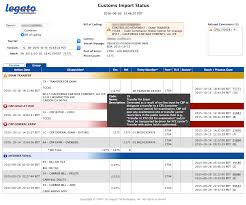 Legato Import Status Service Legato Technologies
