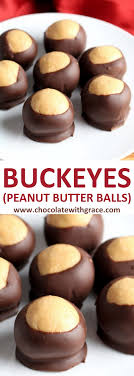Buckeyes Peanut Butter Balls Chocolate With Grace Recipe Christmas Food Desserts Best Christmas Desserts Easy Dessert Recipes Christmas