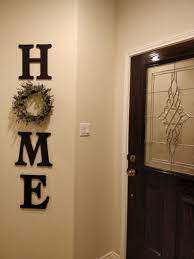 Home Ideas Decor Entryway Diy Homedecor Ideas Letters Wreath Home Entryway Wall Decor Apartment Wall Decor Wall Decor
