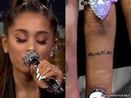 #mac miller #mac miller tattoo #tattoo #music #hiphop #macmiller #malcom mccormick #the divine feminine #clarity #remember music #remember #mac. Singer Ariana Grande Replaces Her Pete Davidson Tattoo With Tribute To Late Ex Mac Miller Gist36