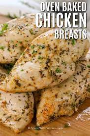 Cover dish with aluminum foil and bake in the preheated oven for 45 minutes. Oven Baked Chicken Breasts Ready In 30 Mins Spend With Pennies