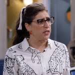 WornOnTV: Kat's bird print sweater