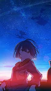 Anime scenery horizon shooting star sunset 4k 3840x2160 wallpaper 15. Download 750x1334 Wallpaper Schoolgirl Anime Sunset Outdoor Iphone 7 Iphone 8 750x1334 Hd Image Background 22939