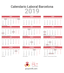 Además puede visualizar un listado de todos los días festivos de 2021. Calendario Laboral Barcelona 2020 Pdf