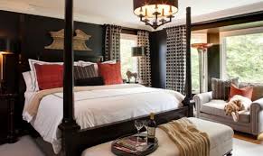 Deep reds, rich navy blues, charcoal grays, chocolate browns, and striking black shades are all perfect choices for a bedroom design scheme.and if the rest of your home is awash in vivid hues or soft neutrals, it can feel soothing to enter a bedroom that's designed around a dark color palette. Dark Colored Bedrooms Decor Design Ideas
