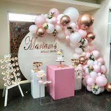 Prop Event Hire Melbourne On Instagram Mariam S Bridal Shower Blush Pink Rose Go Rose Gold Bridal Shower Baby Shower Balloons Gold Bridal Showers