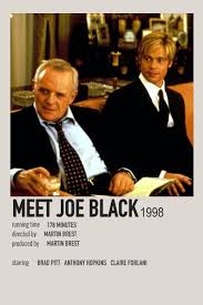 Meet Joe Black Poster By Isabella Movie Prints Movie Posters Minimalist Movie Poster Wall