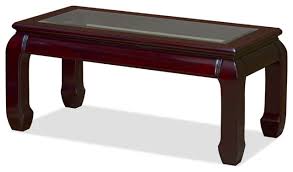 The traditional details and carved wood face trim add elegance and grace to your living features detailed claw feet; Dark Cherry Rosewood Ming Rectangular Coffee Table Asian Coffee Tables By China Furniture And Arts Houzz