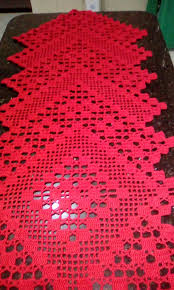 Crochê Filé Caminho De Mesa De Crochê Barbante Passo A Passo Caminho De Mesa Croche File Feito Com 2 Novelos Anne Caminho De Mesa De Croche Trilho Mesa Croche Croche