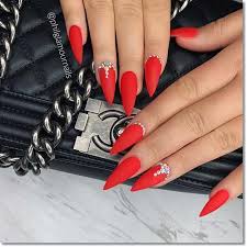 Cover with a glossy top coat and you're good to go. 103 Red Nails For That Stunning Boss Look For Everyone