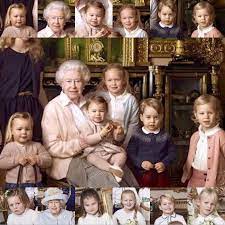 Queen Elizabeth Ii Mit Ihren Enkel Und Urenkelkindern Royal Family England Royal Babies English Royal Family