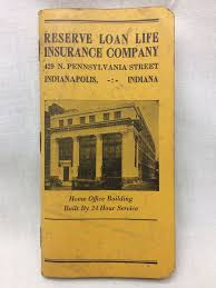 Other popular indianapolis, indiana car insurance companies: Vtg Calendar 1934 Reserve Loan Life Insurance Co Planner Indianapolis Indiana Life Insurance Companies Indianapolis Indiana Life Insurance