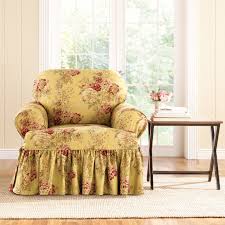 Sure Fit Ballad Bouquet Armchair T Cushion Skirted Slipcover Slipcovers For Chairs Slipcovers Sure Fit
