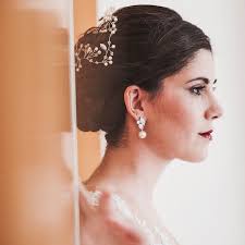 Blush Pink Pearl Bridal Earrings: Silver Cluster Crystal CZ Drop Pearl  Wedding Jewelry