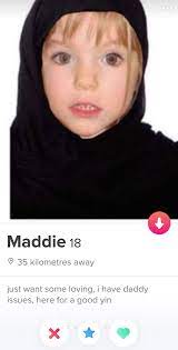 Are you still watching madeleine mccann? Sick Madeleine Mccann Tinder Profile With Daddy Issues Operating In Glasgow Daily Record