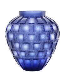 Daum Blue Rhythms Vase Handcrafted Vase Vase Handmade Vase