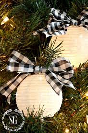 Black And White Checkered Christmas Decor Sparkling White Lantern Ornament An Easy To Make Ornaments That Glows From The Inside And Sparkles On The Outside S White Christmas Ornaments Holiday Christmas