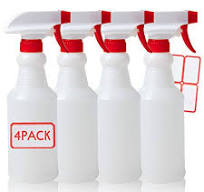Eternal Moment Spray Bottle (4 Pack,16oz), Adjustable Nozzle(Mist & Stream  Mode), Empty Plastic Spray Bottles for Cleaning Solutions, Essential Oils,  ...