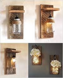 10 Creative And Unique Diy Wall Lamps Floor Lamp Design Diy Mason Jar Lights Wall Lamp Design