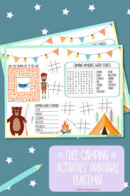 All about traffic signs, kids traffic sign. Free Camping Activities Printable Placemat 18 Camping Road Trip Printables Hello Creative Family