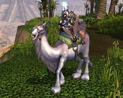 Take a white camel to the sands of uldum! White Camel Wow Tcg Loot Card White Riding Camel Wow Mount