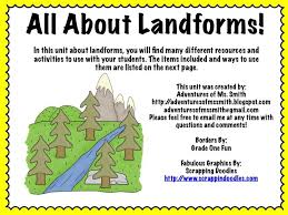 Adventures Of Ms Smith All About Landforms Fabulous Mail Science Teaching Resources Landforms 3rd Grade Social Studies